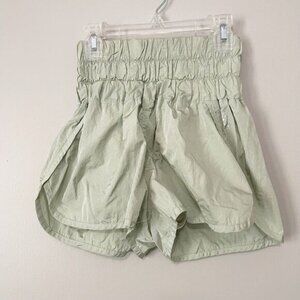 Free People Size XS Light Green The Way Home Shorts High Rise Workout